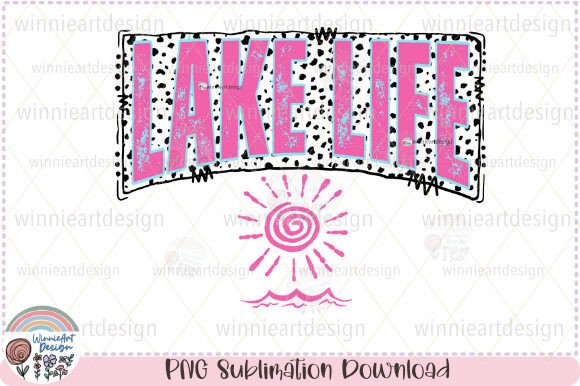 Lake Life Dalmatian Summer Sublimation Graphics
