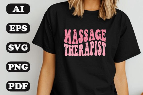 Massage Therapist SVG Graphics for T-Shirt Designs
