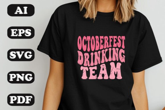Oktoberfest Drinking Team SVG Graphics & T-Shirt Designs