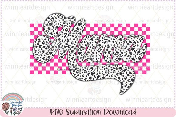Retro Mama Dalmatian Dot Checkered