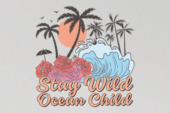 Stay Wild Vintage Summer Sublimation SVG: Graphics for Authentic Local Branding